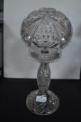 Cut Glass Electric Lamp