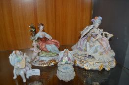 Continental Porcelain Ladies etc.