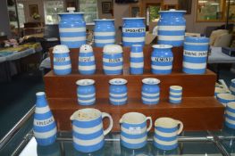 T.G. Green Cornish Ware Storage Jars, Jugs, etc.