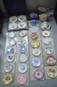 Miniature Plates by Royal Worcester, Bird, and Royal Copenhagen, plus Royal Doulton Jugs, etc.