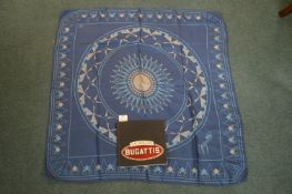 Bugatti Silk Scarf by Liberty of London, and a Bugatti History Book