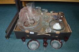 Glass Bowls, Vases, etc.