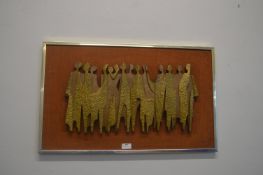 Metallic Effect Abstract Wall Sculpture (unsigned)