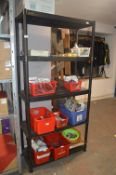 *6ft Black Five Shelf Racking (contents not includ