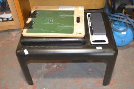 *Black Metal Bench With Saddle Measure & Foot Bed Arch Measure