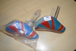 *Two Union Jack Small Bike Seats