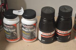 *2x 120ml and 2x 125ml of Brake Fluid