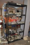 *6ft Black Five Shelf Racking (contents not includ