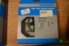 *Shimano Silver/Black Disc Brake Rotator 160mm