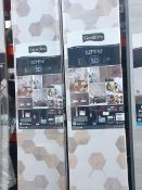 * 19 x packs Grosfillex wall cladding - Tomette (3 x 260cm x 37.5cm - 2.925m coverage)