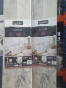 * 2 x packs Grosfillex wall cladding - Siberie Mylla (6 x 260cm x 37.5cm - 5.85m coverage)