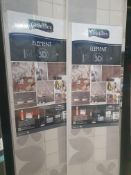 * 4 x packs Grosfillex wall cladding - Rosace (3 x 260cm x 37.5cm - 2.925m coverage)