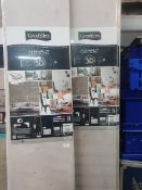 * 4 x packs Grosfillex wall cladding - Beton New York Blanc (3 x 260cm x 37.5cm - 2.925m coverage)