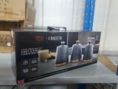 * Tower rose gold/grey storage canisters