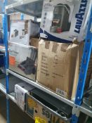 * returned goods - unknown condition - contents of bay. Air fryer/vaccum/toaster/microwave/kettle/