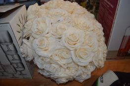 *Artificial Rose Display (damage to bowl)