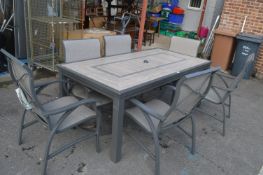 *Phifertex 7pc Outdoor Dining Set Including Tile T