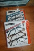 *2 Packs of Foster Grant Design Optics +3.00 Readi