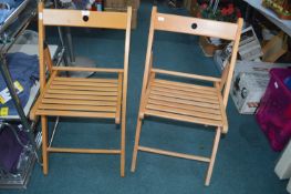Pair of Folding Chairs