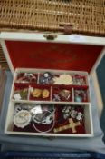 Vintage Jewellery Box and Contents