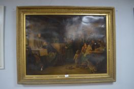 Victorian Framed Canvas Mounted Print (AF)