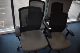 *Four Swivel Office Chairs