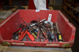 *Plastic Storage Box Containing Assorted Hand Tools etc.