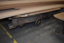 *Vintage Four Wheel Industrial Trolley (contents not included)