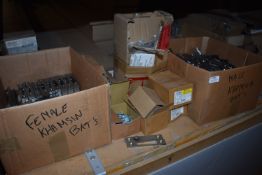 *Male & Female Khamsin Brackets with Countersunk Fixing Bolts etc.