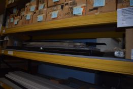 *Contents of Shelf to Include Prefabricated Steel Panels, Sample Boards, Aluminium Extrusion,