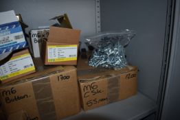 *Contents of Shelf to Include Assorted M6 and Other Cap Heads