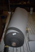 *Roll of Grey Fabric Bonded to Foam Rubber