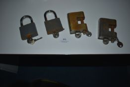 *Four Padlocks with Keys