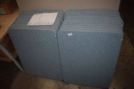 *Twenty-Four Partly Constructed Pale Blue Office Screens