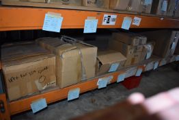 *Contents of Shelf to Include Assorted Brackets and a Box of Nomad Handles