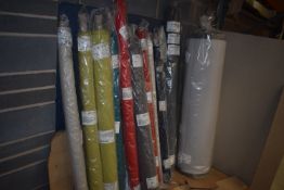 *Eleven Rolls of Assorted Foam Lined Fabric