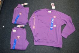 3x Champion Elite Kid’s Purple Jumpers Size: L