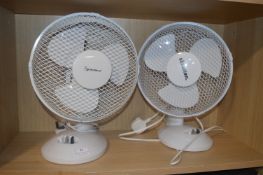 *Two Desk Fans