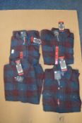 *4x Men’s Flannel Shirts Size: M