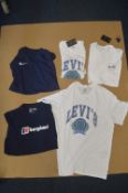 *3x Levi's White Tops , and 1x Nike Dri-Fit Dark