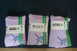 3x Girl’s Pyjama Sets Size: 8 years