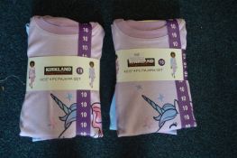2x Girl’s Pyjama Sets Size: 10 years