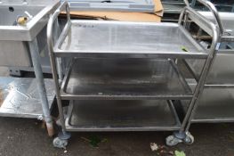 *Stainless Steel Three Shelf Trolley