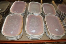 *~35 Genware Pink Porcelain Plates 10