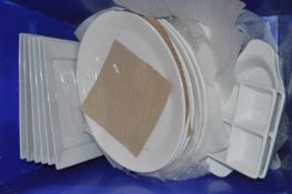 Quantity of Plain White Dishes