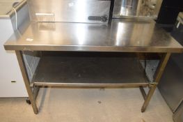 *Stainless Steel Preparation Table with Undershelf