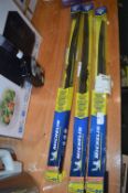 *Three Michelin Windscreen Wipers 24
