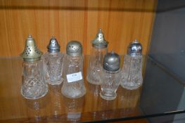 Six Glass Sugar Casters