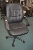 Leather Effect Office Chair