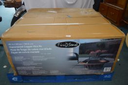 *Fire Screen Hammered Copper Fire Plate